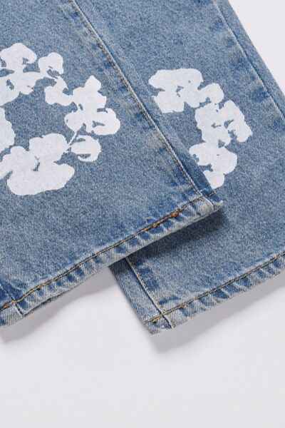 Men's Graphic Straight Leg Jeans - Damned Threads